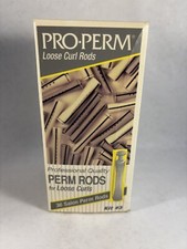 Vintage New Old Stock Hair Care Pro Perm Loose Curl 36 Rods Kit 3 Salon In Box