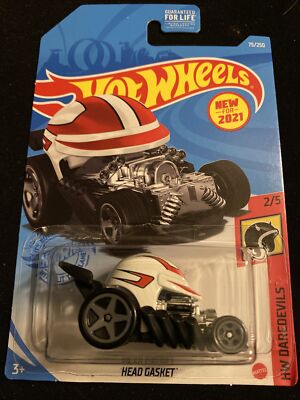 2021 hot wheels #75 Head Gasket White HW Daredevils 2/5 New Near Mint U.S.