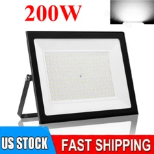 200W Watt LED Flood Light Garden Outdoor Lamp Yard Security Spotlight Cool White