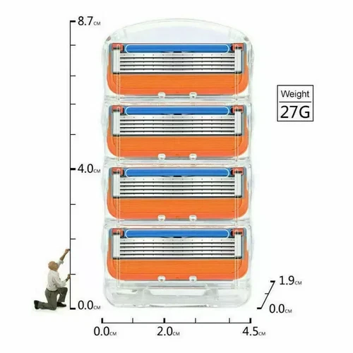 16Pcs Replacements 5Layer Men' For GiIIette Fusion Proglide Power Razor Blades - Picture 7 of 9