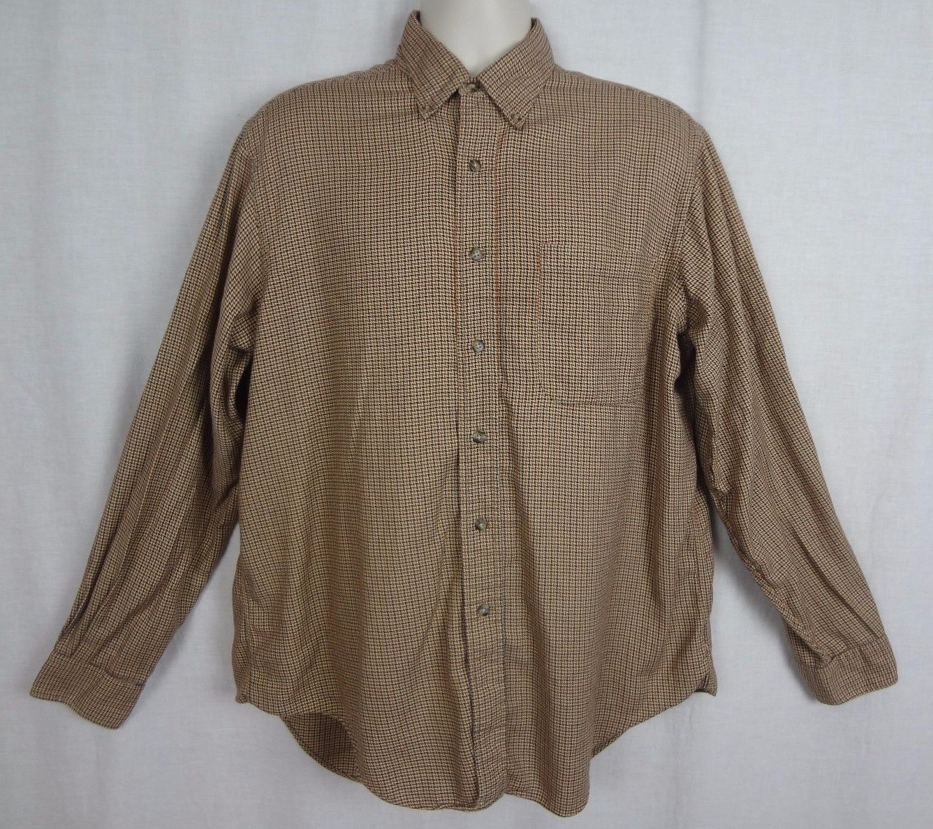 FA MacCluer Houndstooth Button Front LS Casual Sh… - image 1