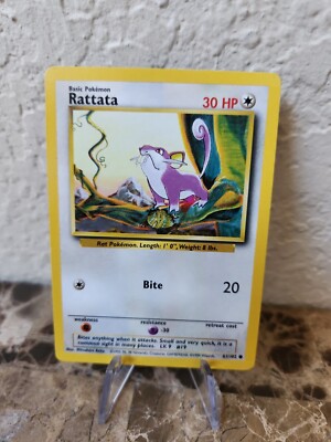 1999 rattata pokemon card & Raticate (35) [1999 Action Flipz Premier Edition] Commemorate your favorite tabletop game with this Rattata 2003 Pokemon Skyridge Reverse Foil #90 PSA Authenticated 9 Card 1999 Pokemon Base Set Shadowless