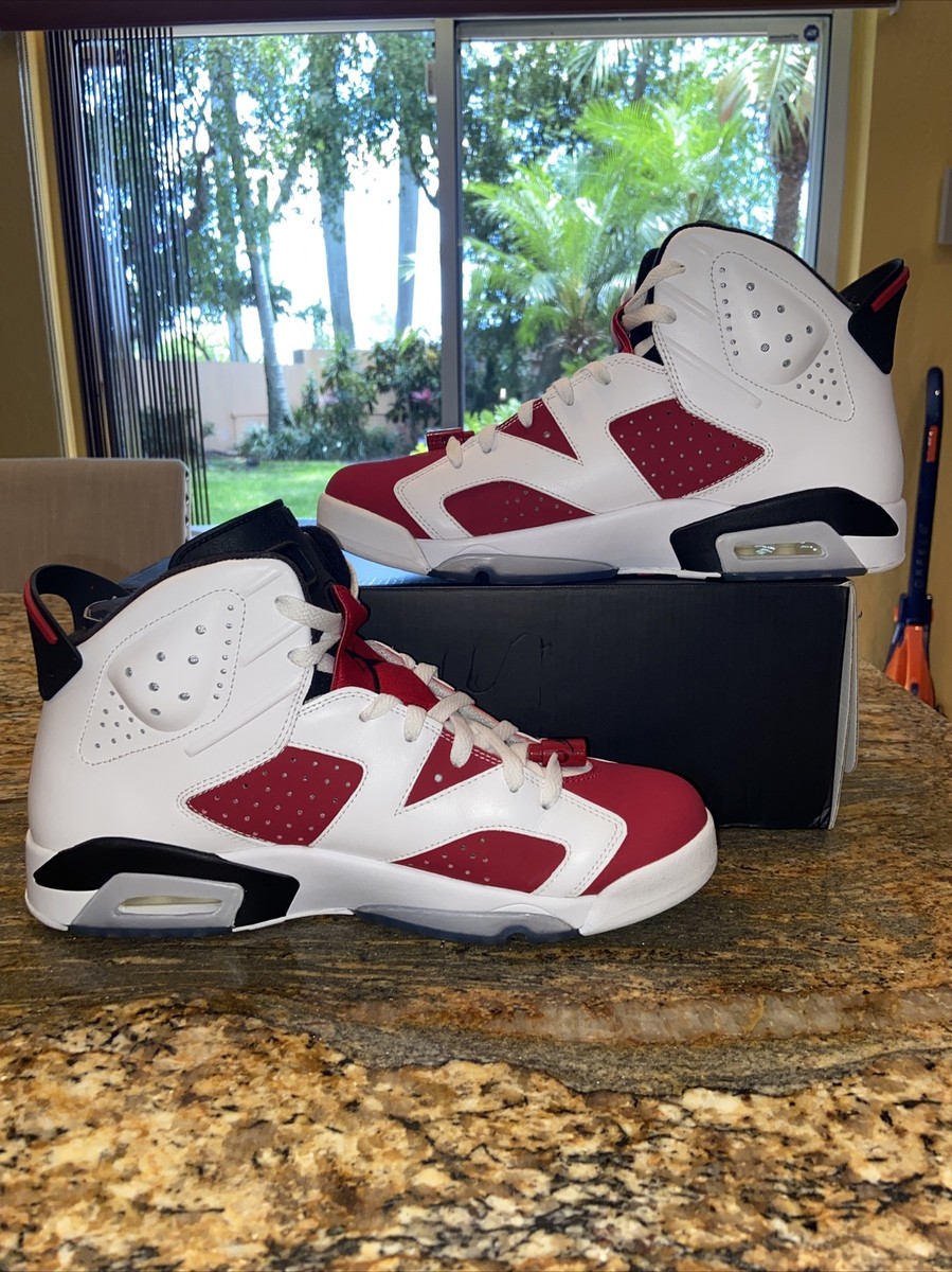 Nike Air Jordan 6 VI Retro Carmine 2014 384664-160 Men's US Size