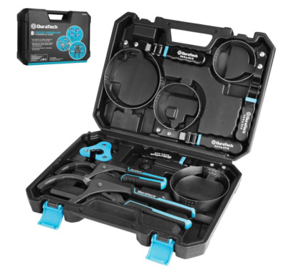 8-Piece Oil Filter Swivel Wrench Set, Wrenches Cover 2-3/4'' to 5-1/4'', 9'' & 12''