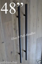 Entry Door Pull Handle 48"inch entrance door Matte BLACK stainless steel Modern