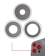 Back Camera Lens With Bracket & Bezel Compatible iPhone 14 Pro14 Pro Max Silver