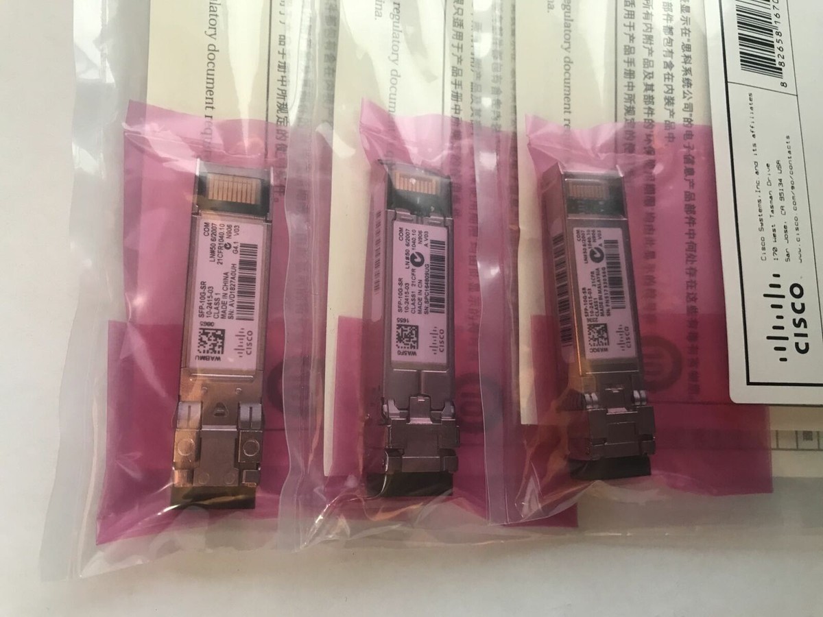 Brand New Cisco SFP-10G-SR-S Transceiver Module - SFP+ 10G MMF - Sealed & Ready To Go