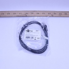 Goobay CAT 5e Patchcable U/UTP Black 1m Cable Length 68644 