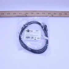 Goobay CAT 5e Patchcable U/UTP Black 1m Cable Length 68644 