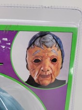 Vintage Rubies Halloween Mask 3457 Old Lady Full 3/4 Vinyl