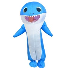 Inflatable Shark Costume Funny Dress up Halloween Costumes Fantasy Cosplay Suit