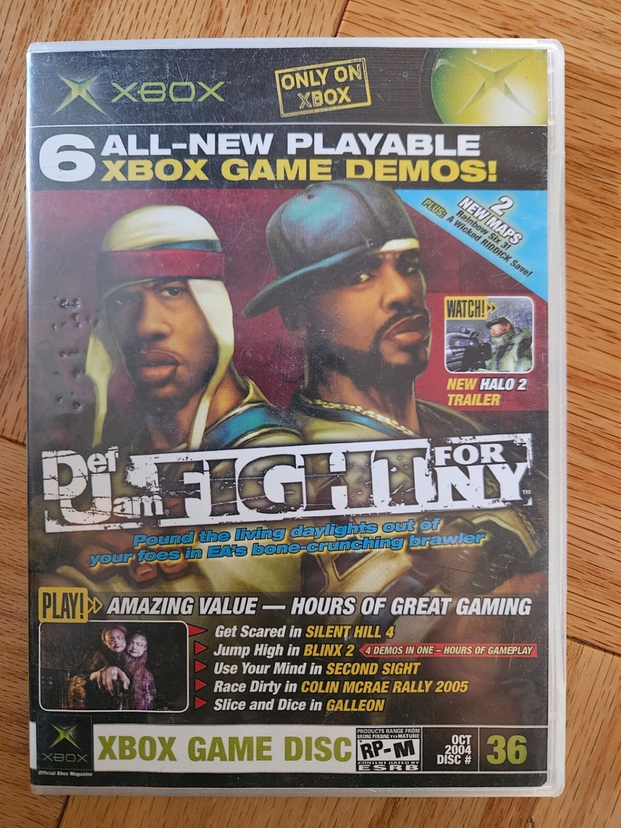 Xbox Magazine Demo Disc #36 Def Jam Fight for NY Silent Hill 4
