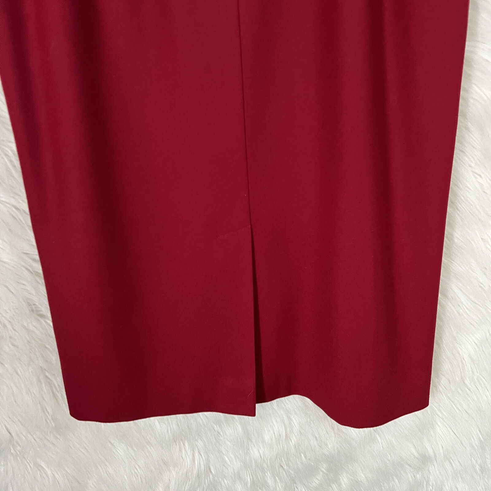 Stunning Red 100% Virgin Wool Pendleton Skirt Siz… - image 4