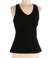 Fila Black Racerback Workout tennis Tank Top crochet size Medium