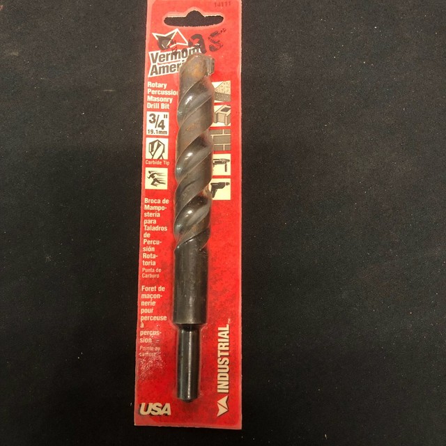 Vermont American 14111 3/4 X 6 Rotary Percussion Masonry Drill Bit for