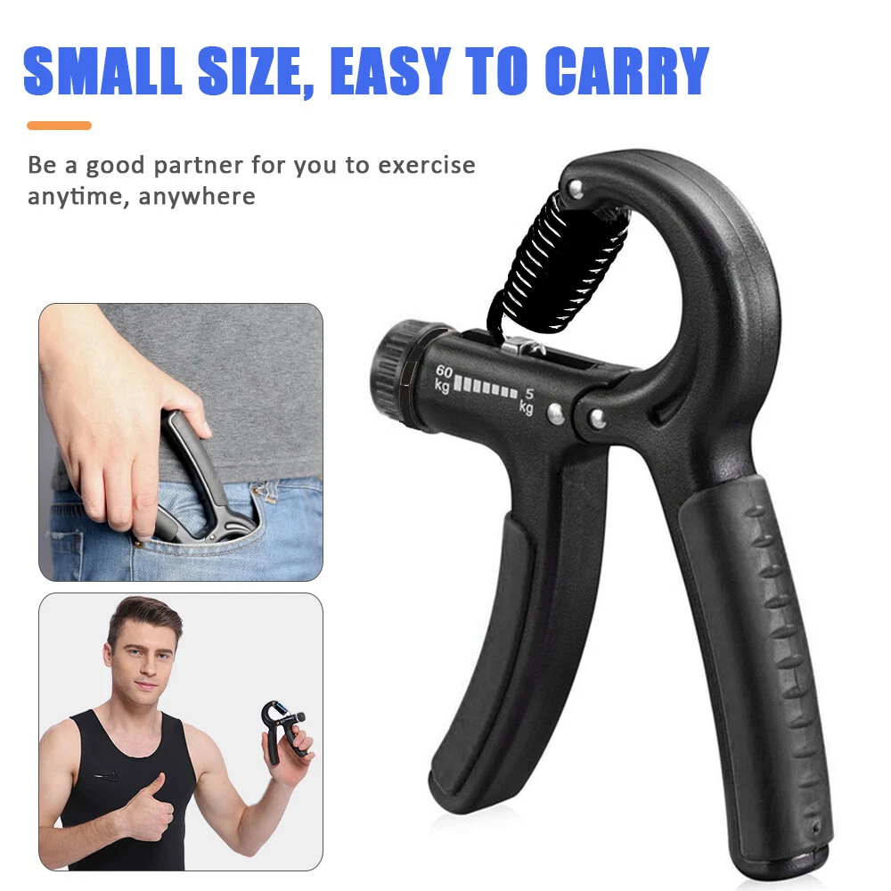 US 5-60KG Adjustable Hand Grip Strengthener Power Gripper Wrist