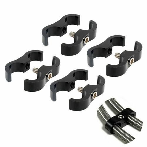 4Pcs Hose Separator Clamp Fitting Connector 6AN 8AN 10AN 12AN Oil Fuel Hose Line - Picture 51 of 62