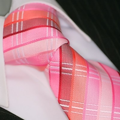 Krawatte Krawatten Schlips Binder de Luxe Tie cravate 111 rosa