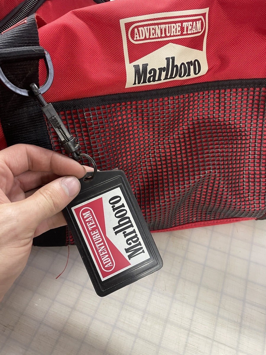 Marlboro Adventure Team ボストンバッグ Vintage 90s Marlboro Adventure Team Red Duffle Bag - Etsy