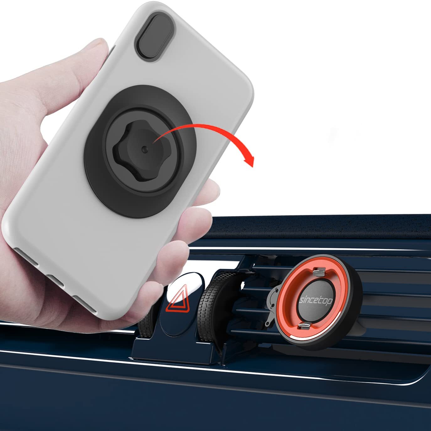 Car Phone Mount Without Magnetic,Universal Cell Phone Holder for Car Air Vent...-image