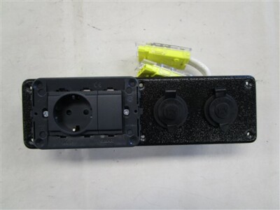 RINKER VIMAR SALON PANEL OUTLET WITH (2) 12 VOLT SOCKET 50613 MARINE BOAT 