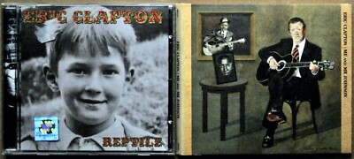 SET MIT 2 CD-ALBEN - ERIC CLAPTON - REPTILE / ME AND MR JOHNSON - RECOVER - SEHR GUTER ZUSTAND
