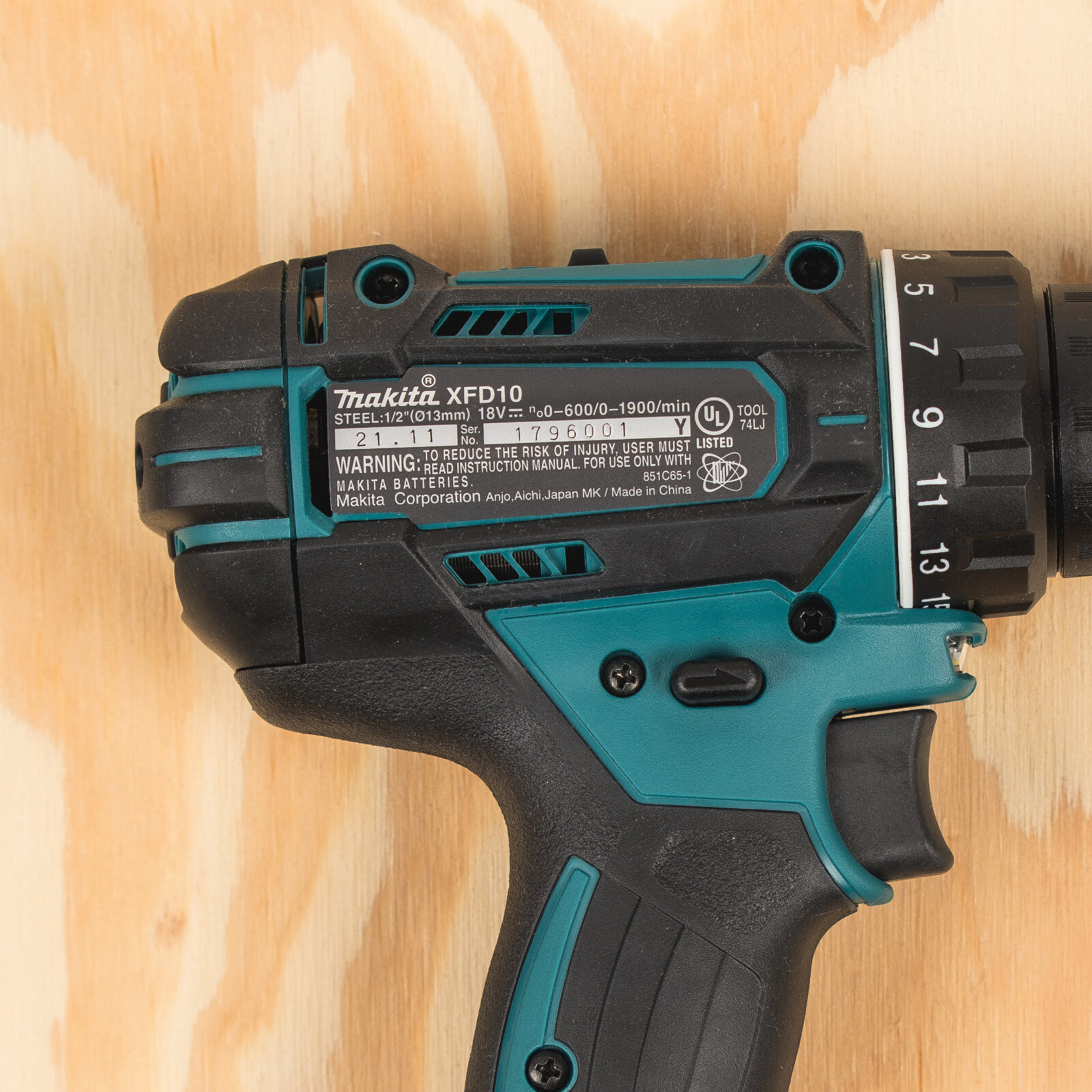 Makita XFD10 18V 1/2 in Driver Drill (Body Only) 87547002001