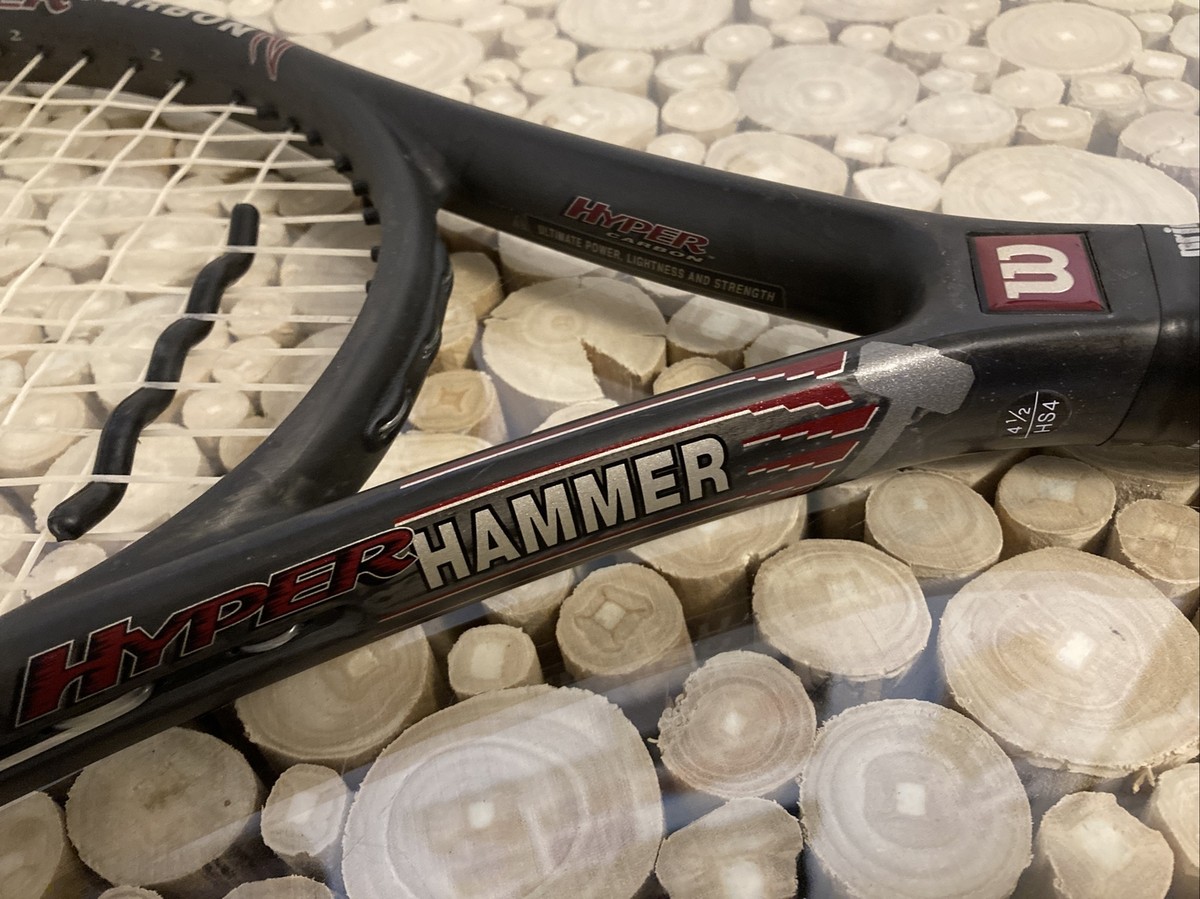 WILSON HYPER HAMMER 3.3 TENNIS RACQUET (4 1/2) CARBON 2 Racket | eBay