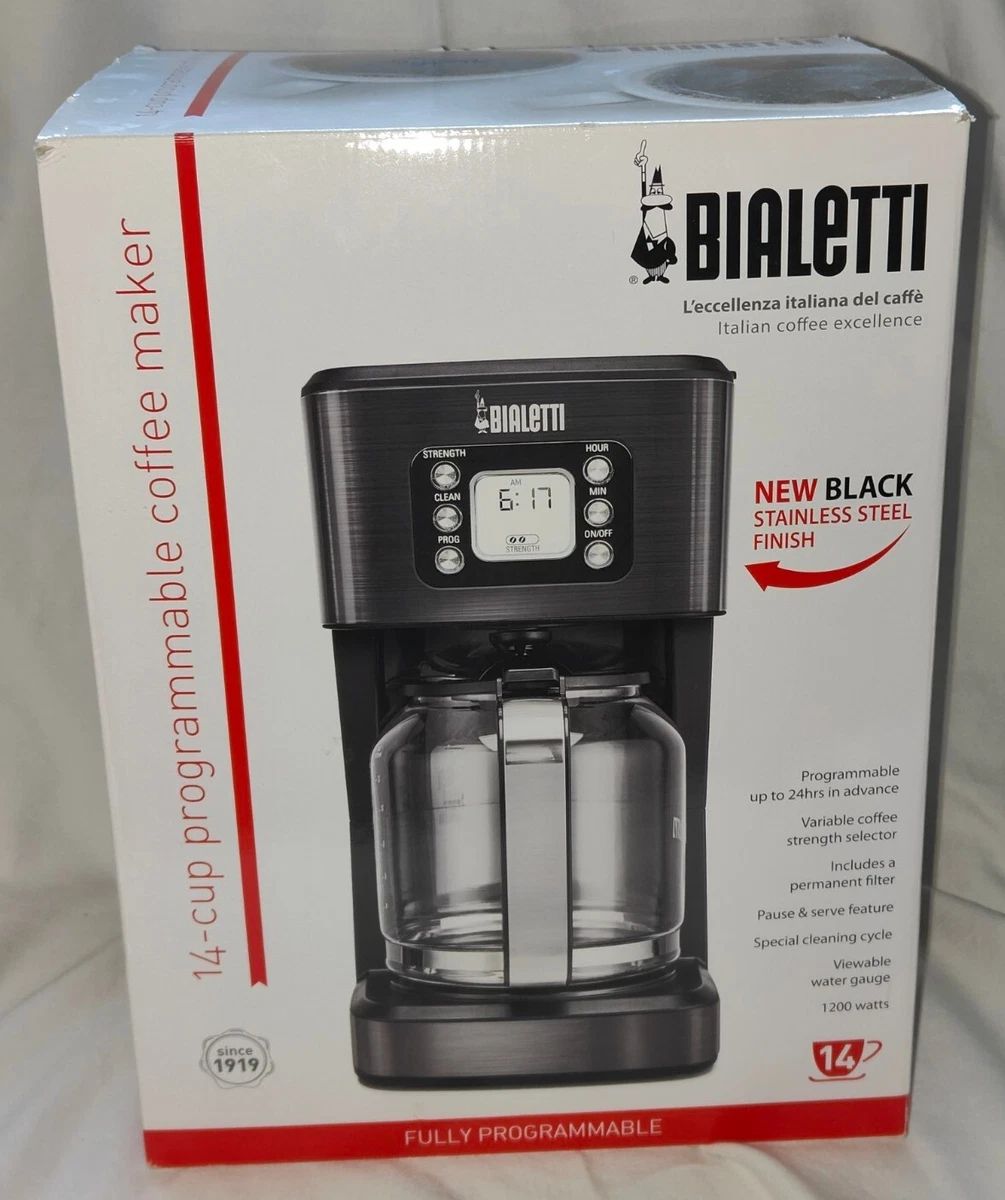Bialetti 14 cup clearance programmable coffee maker