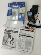 Cen-Tech Automatic Battery Float Charger 12V Trickle Motorcycle Car Boat Mower