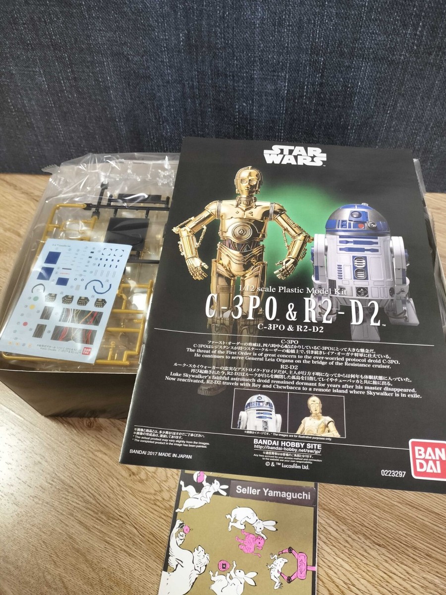 Star Wars The Last Jedi C-3PO R2-D2 1/12 Scale Plastic Model