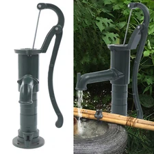 Vintage Hand Pump Cast Iron Outdoor Yard Pond Well Water Pitcher Press Suction