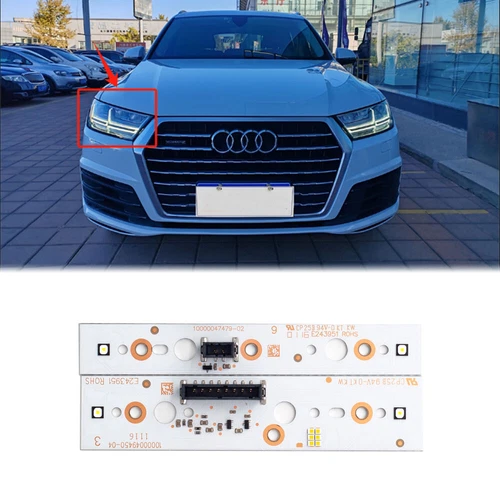 LED boards DRL Turn siginal Left/Right Chips For Audi Q7 2017-2019 LED Headlight - Picture 9 of 10