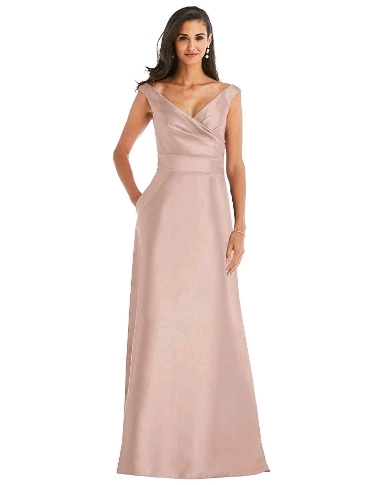 green emerald velvet dress Alfred Sung Strapless Satin Gown  MOTHER OF