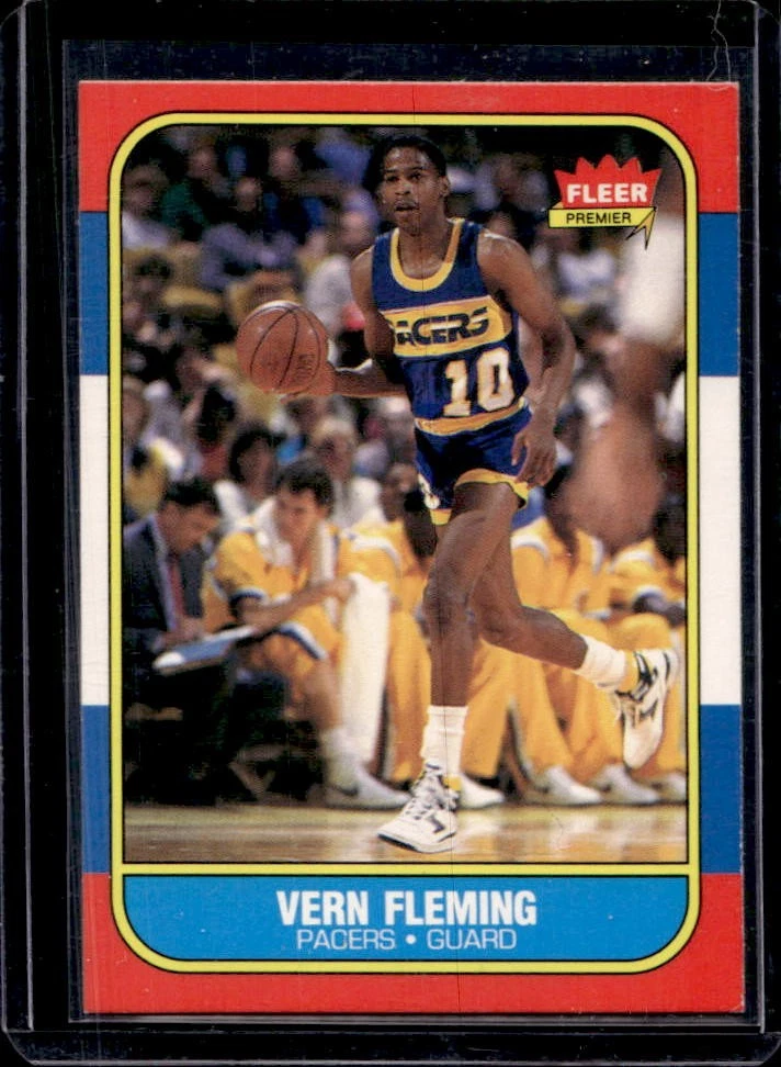 1986-87 Fleer Vern Fleming Rookie RC #33 Pacers