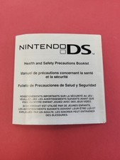 Nintendo DS Authentic Health  Safety Precautions Manual Booklet Only 55878D