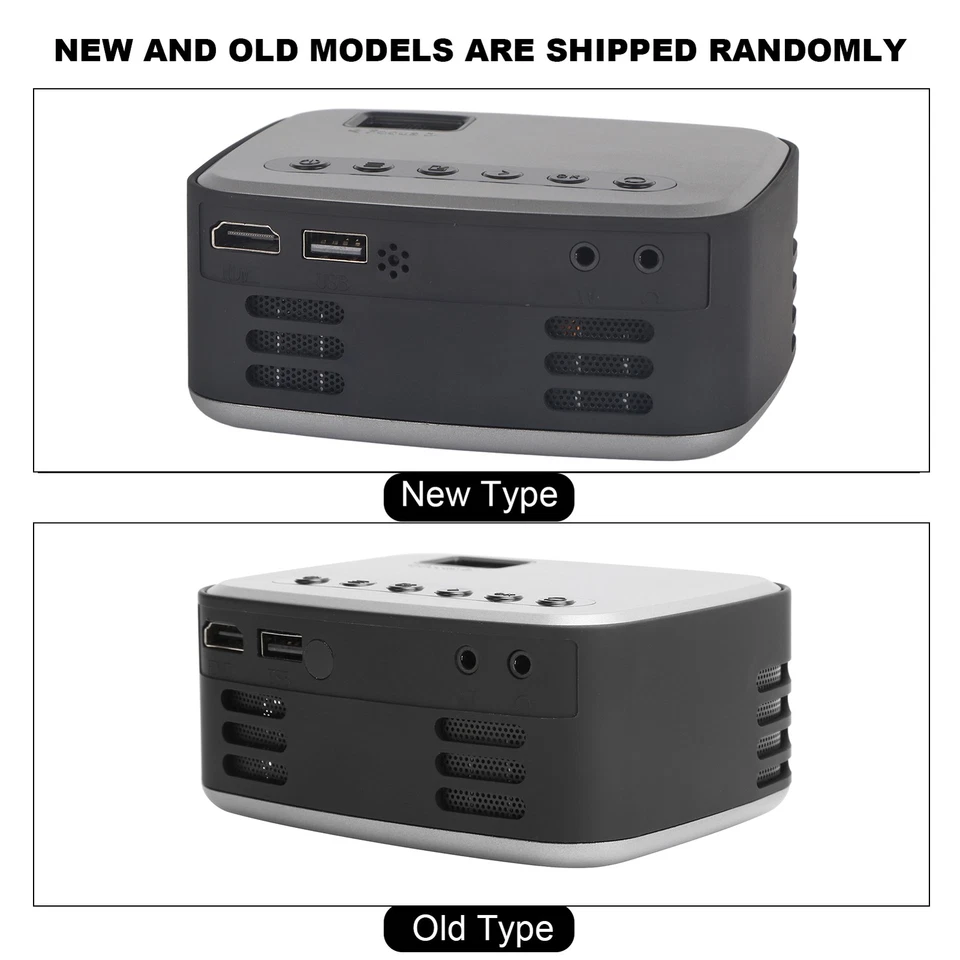 1920x1080p Portable Video Projector Mini Home Theater HD Projector With LED - Image 4 of 4