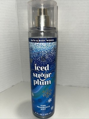 1 Bath & Body Works ICED SUGAR PLUM Fine Fragrance Mist Body Spray 8 oz