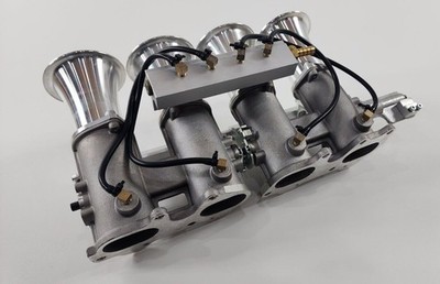 OBX ITB VW Individual Throttle Body 1.8/2.0L 16V W/Silver Fuel Rail, 45mm