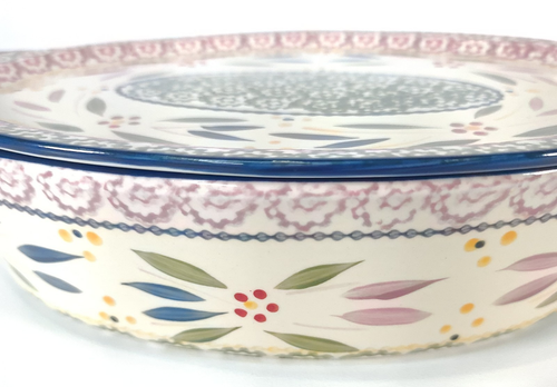 Temp-Tations by Tara Old World Green Oval Baker Casserole 2.5 Qt w/ Lid - Picture 9 of 17