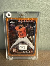 2024 Topps Chrome Update Alex Speas Orange Refractor RC #/25 Astros USC175 SP