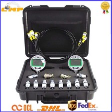 70MPA/12000PSI Digital Pressure Gauge Test Kit & 2 Guages 3 Test Hose 12 Fitter