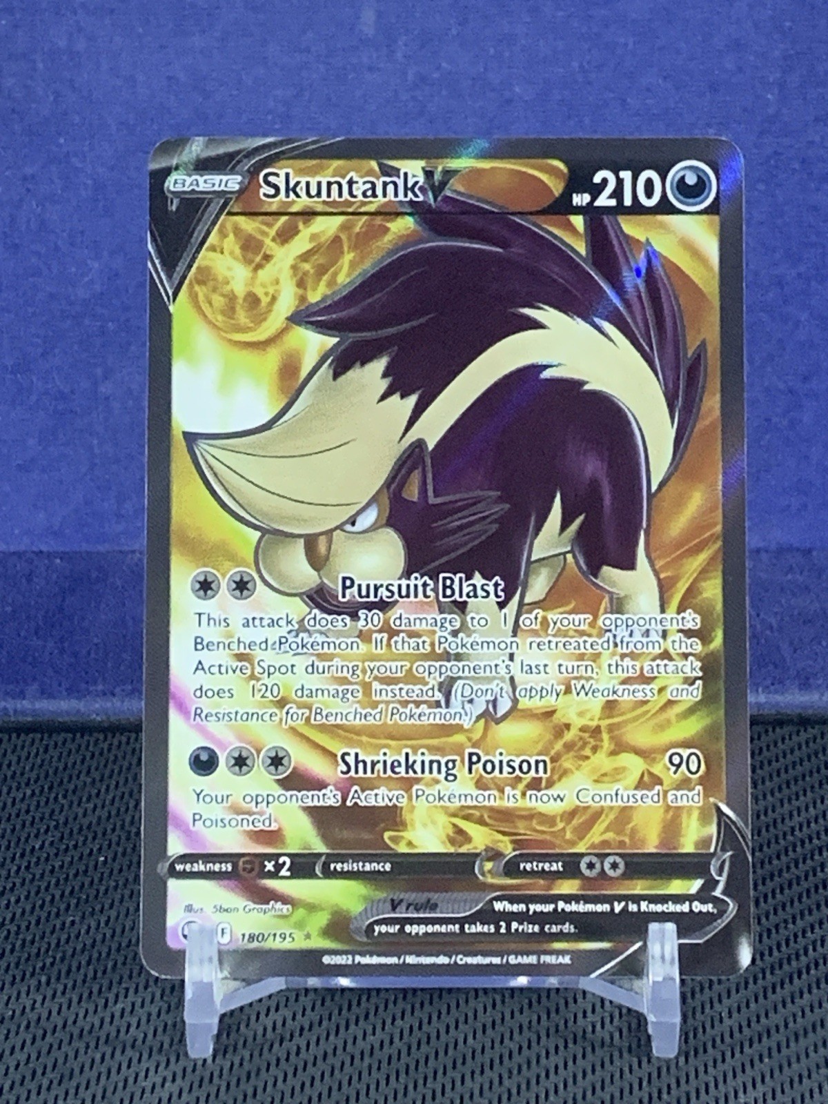 Skuntank V 180/195 NM - Full Art Ultra Rare - Silver Tempest