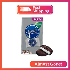 YORK Dark Chocolate Peppermint Pattie Miniatures, Holiday Candy Party Pack, Grea