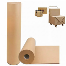17.5" x 1200'' Brown Kraft Paper 50 lb Basis, Thick Roll Packaging, Shipping NEW
