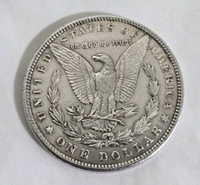 Antique American silver Dollar Coin. 90% silver content. Dated 1898