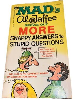 MAD's Al Jaffee Spews Out More Snappy Answers to Stupid Questions (1979) GUC