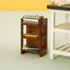 Scaffale per scaffali di stoccaggio a 3 livelli per casa delle bambole in