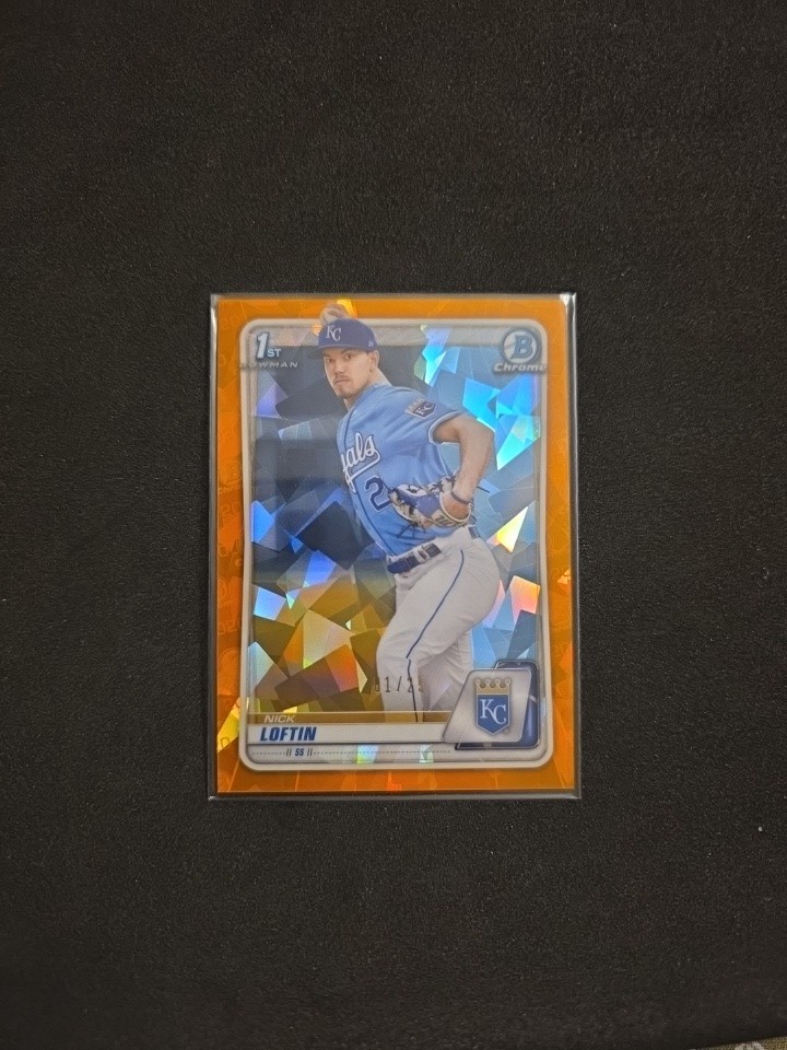 2020 Bowman Chrome Sapphire Edition Nick Loftin (1st)  Orange Refractor  1/25