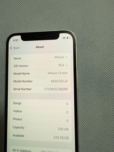 Apple iPhone 12 Mini 256GB - Fully Unlocked - Excellent - Photo 8 sur 9